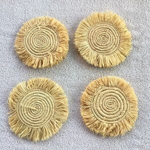 Straw Coaster Set Of 4
